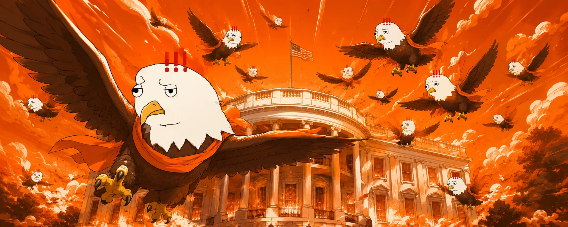 EGUL flying above the White House
